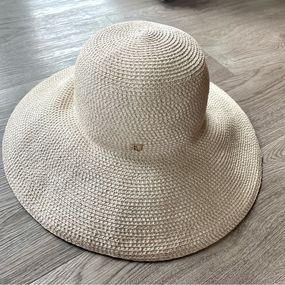 NWOT Eric Javits Hampton Squishee Straw Hat, Cream - Picture 3 of 5